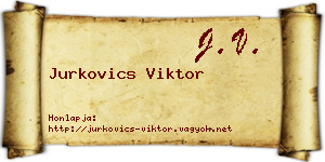 Jurkovics Viktor névjegykártya