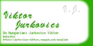 viktor jurkovics business card